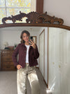 Cherry Cola Suede Jacket