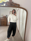 Black Stripe Bubble Pant