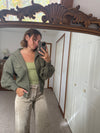 Tova Sweater Bomber Jacket - Olive