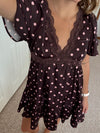 Polka Dot Wine Dress