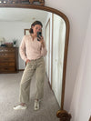Ballet Pink Collared Sweater